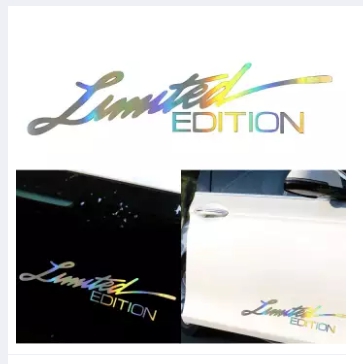 

stiker limited edition hologram