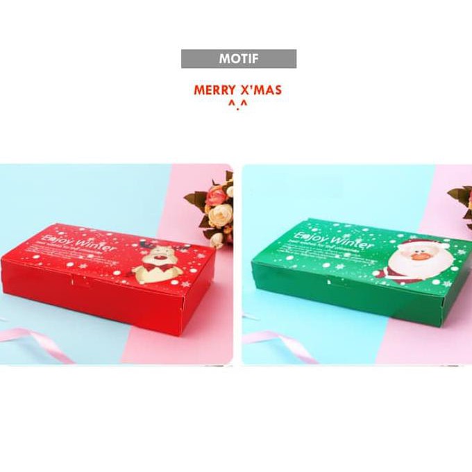 

(READY COD) KOTAK motif RUDOLF, BOX PACKING HADIAH NATAL, BOX FOR X'MAS GIFT HEMAT