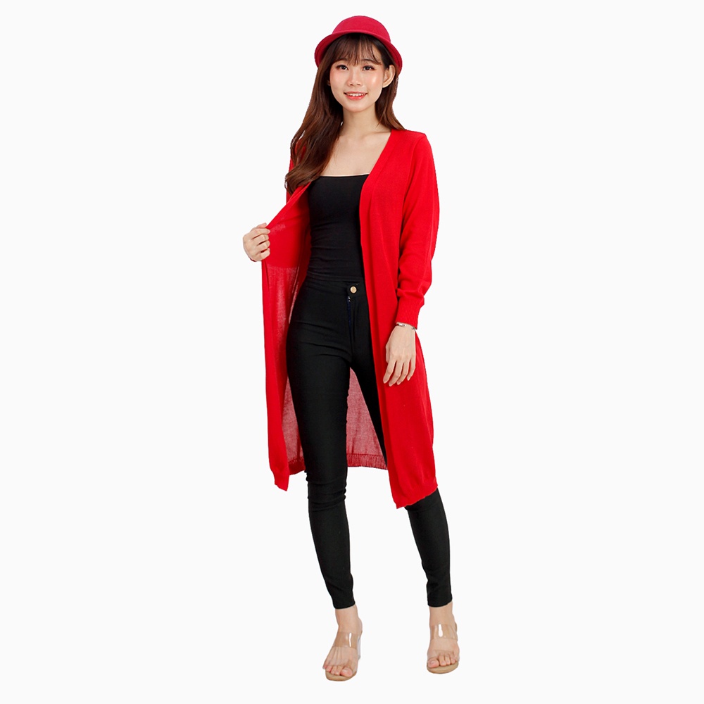 Cardigan rajut panjang Wanita gaya korea Model Terbaru - XSHOP Acha