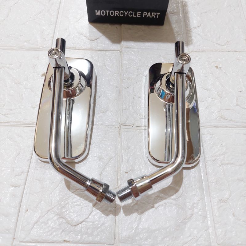 SPION KOTAK CHROME DRAT HONDA UNIVERSAL