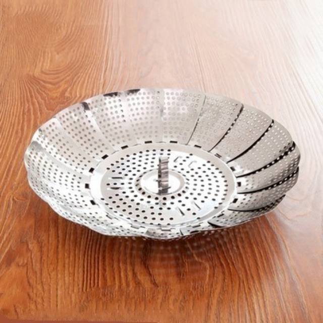 Alas Kukus Lipat Stainless Small (Kecil)/ Piring Kukus/Steamer plate
