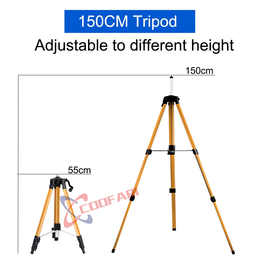 Tripod Laser Level Aluminium 1Meter 1.2Meter 1.5 Meter Stand Laser Level Bangunan