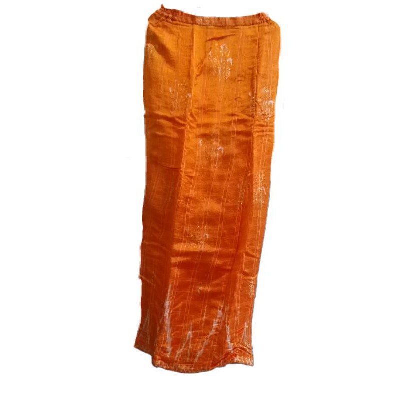 preloved rok songket orange