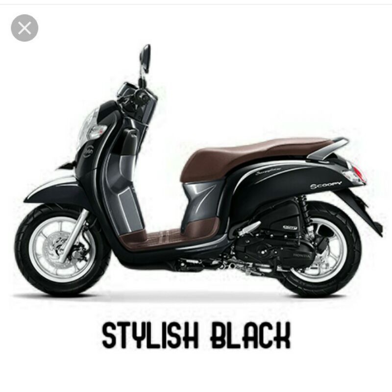 striping lis sticker standar ori honda scoopy fi stylish 2018 black