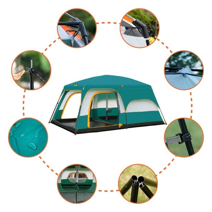 Tenda Family Kap 3-6 Orang Chanodug FX2028 Size S Camping Outdoor Tent