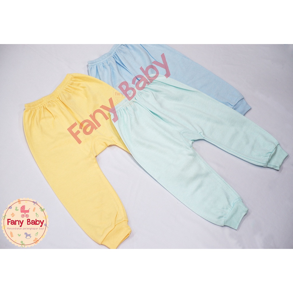 LITTLE QUEEN SETELAN PANJANG KANCING DEPAN RIB POLOS - NEW