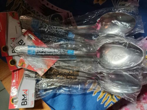 Sendok Makan Batik Isi 1 Lusin/sendok Makan Batik Stainless/alat Makan
