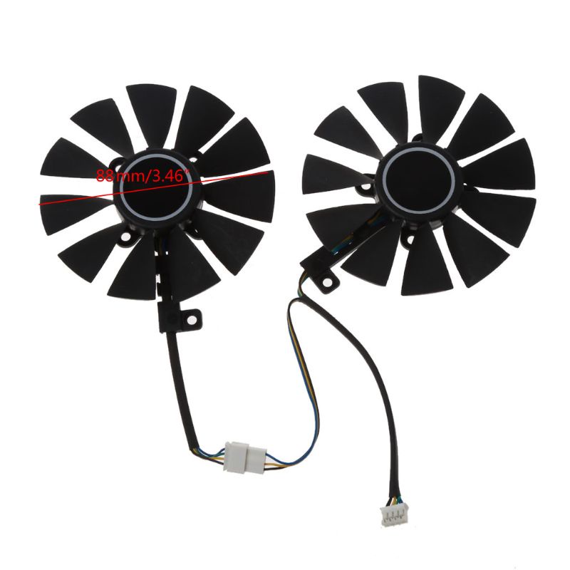 Btsg 88mm T129215Su Kipas Pendingin 4Pin Untuk Gigabyte GTX1060 1070ti RX 470 570 580 Graphics Card Cooler Fan