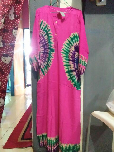 Ecer Gamis Falany Daster Lengan Panjang Wanita Batik Jumbo