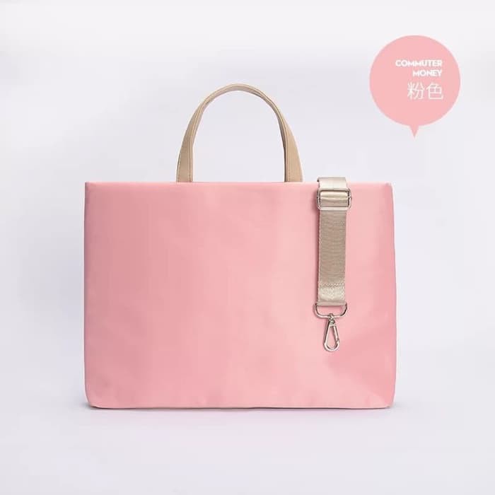 Tas Laptop Macbook Sleeve Selempang 11-12 inch Pink