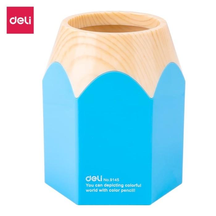 

Delia | Pen Holder/Tempat Pulpen-Ps Pencil Pen Stand Blue Deli