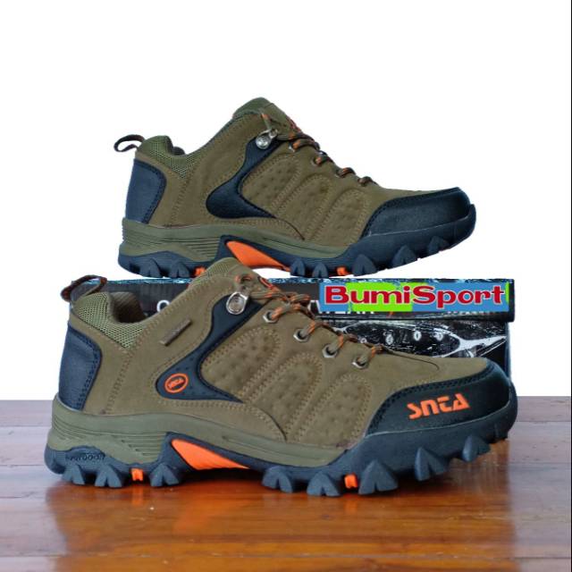 Sepatu SNTA 432 Green Gunung Trekking Hiking Adventure Outdoor Original