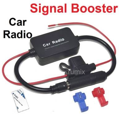 Signal Booster Radio FM Penguat Sinyal Antena Mobil Car Radio Aerials