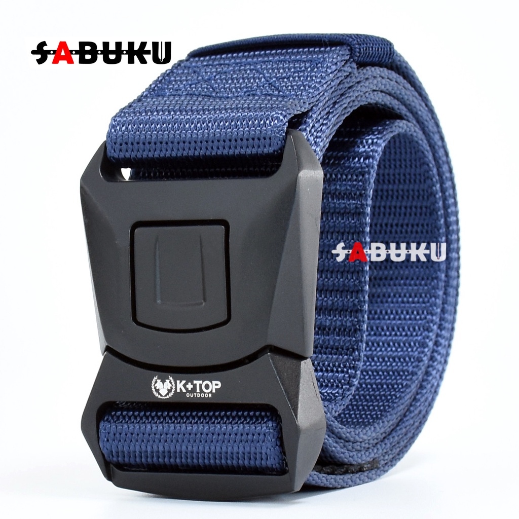 Ikat Pinggang Pria Nylon Kanvas Gesper NYLON Kepala Besi Tactical Belt Sabuk Pria Men Belt - 166