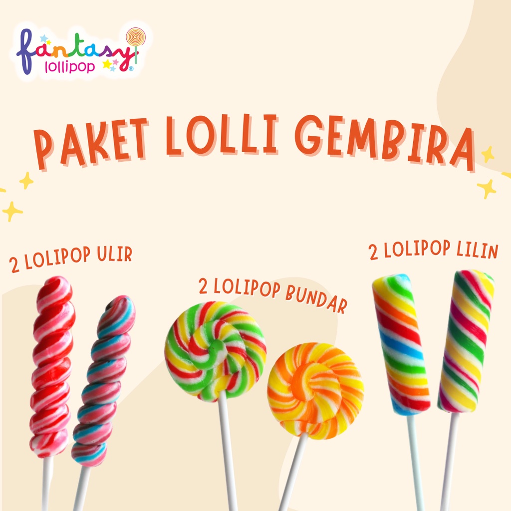 

Package Lollipop Fantasy Gembira (ulir-bundar-lilin)