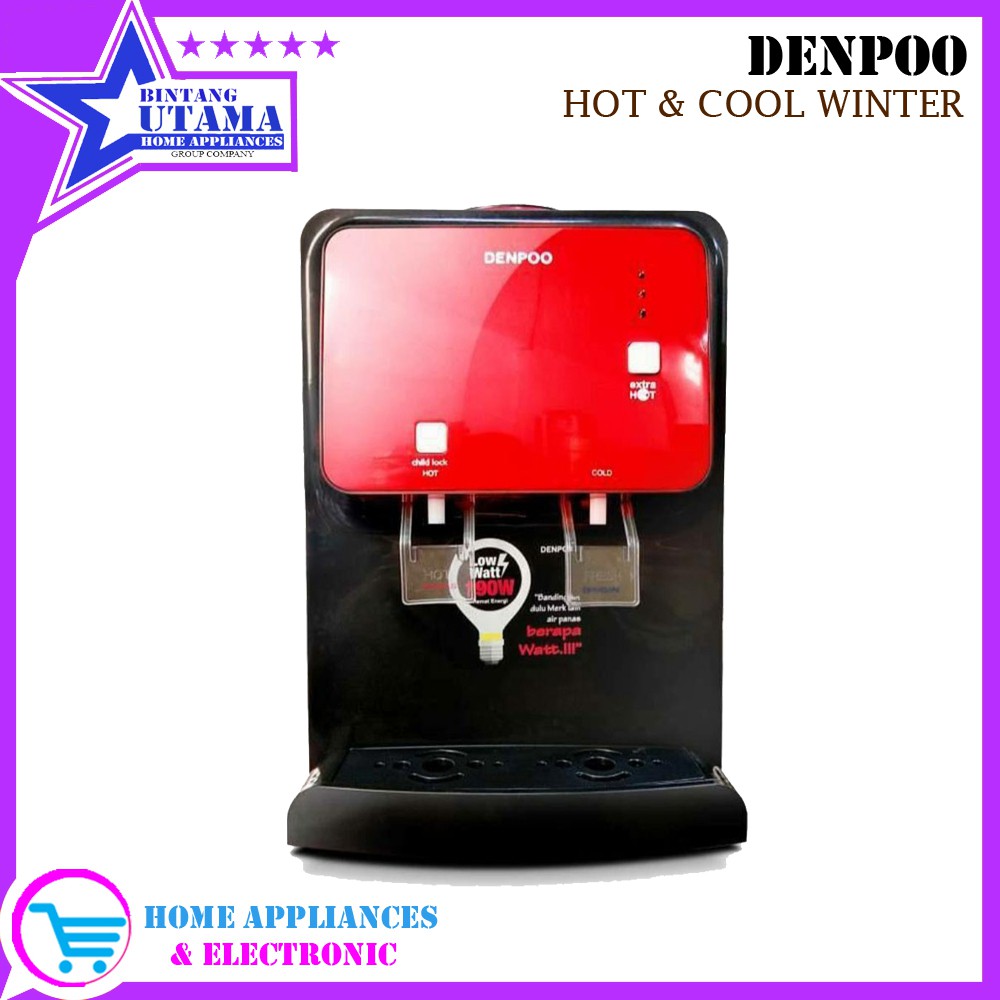 (COD) DISPENSER DENPOO WINTER [HOT AND COLD] (GARANSI RESMI) (WARNA RANDOM) TERMURAH