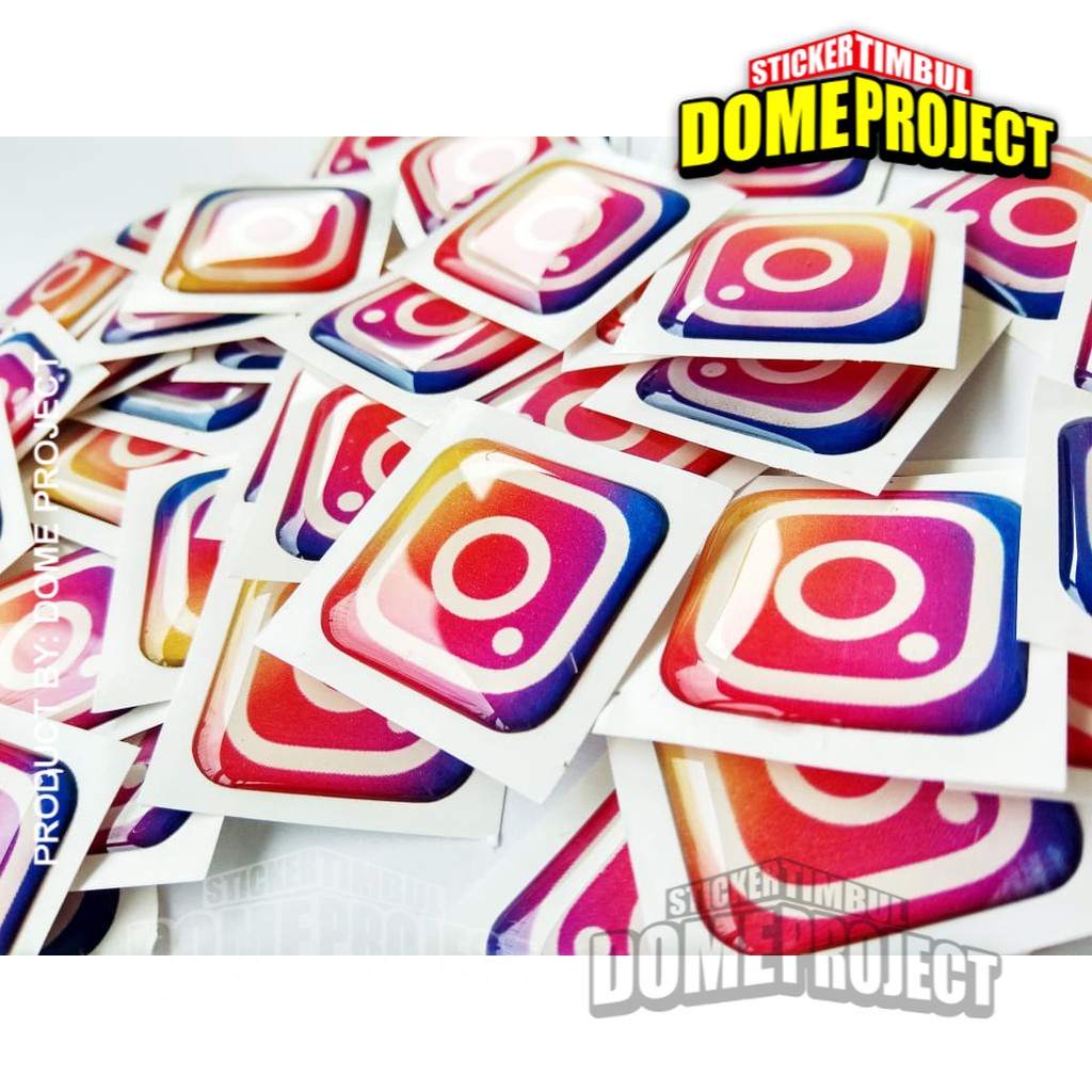 IG ICON Emblem Stiker Resin Aksesoris Casing PC dan laptop