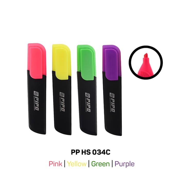 

Stabilo Pulpen - Stabilo Warna Warni - Highlighter 1 Set Isi 4Pcs Pipo Hs 034C Highlighter Stabilo