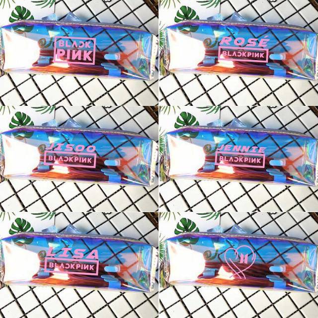 

Tempat Pensil Transparan Laser KPOP BTS Blackpink