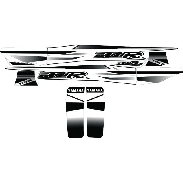Striping fiz r variasi hitam putih