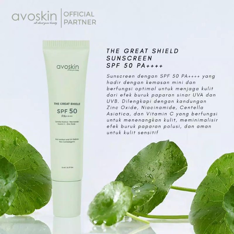 (BPOM) AVOSKIN The Great Shield Sunscreen 5ml