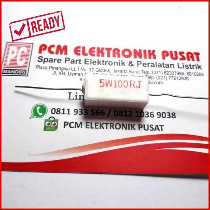 Resistor 5 Watt 5W 100Ohm 100R Pcmel29 Buru Order