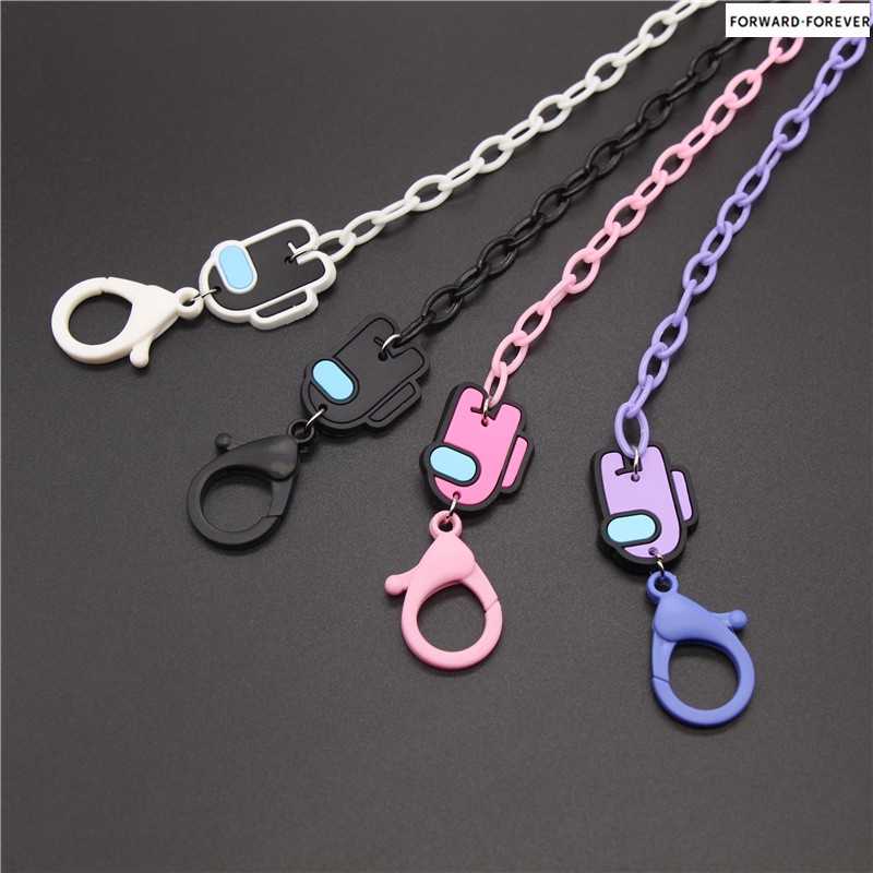 [Amongus ] Acrylic Mask Chain Mask Anti-lost Lanyard necklace M60063