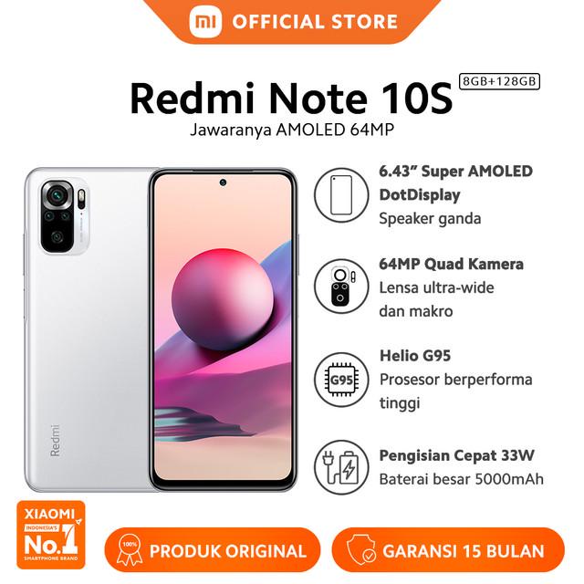 Xiaomi Redmi Note 10S (8GB+128GB) Helio G95 64MP Quad Kamera Layar 6.43� Super AMOLED 5000mAh-2