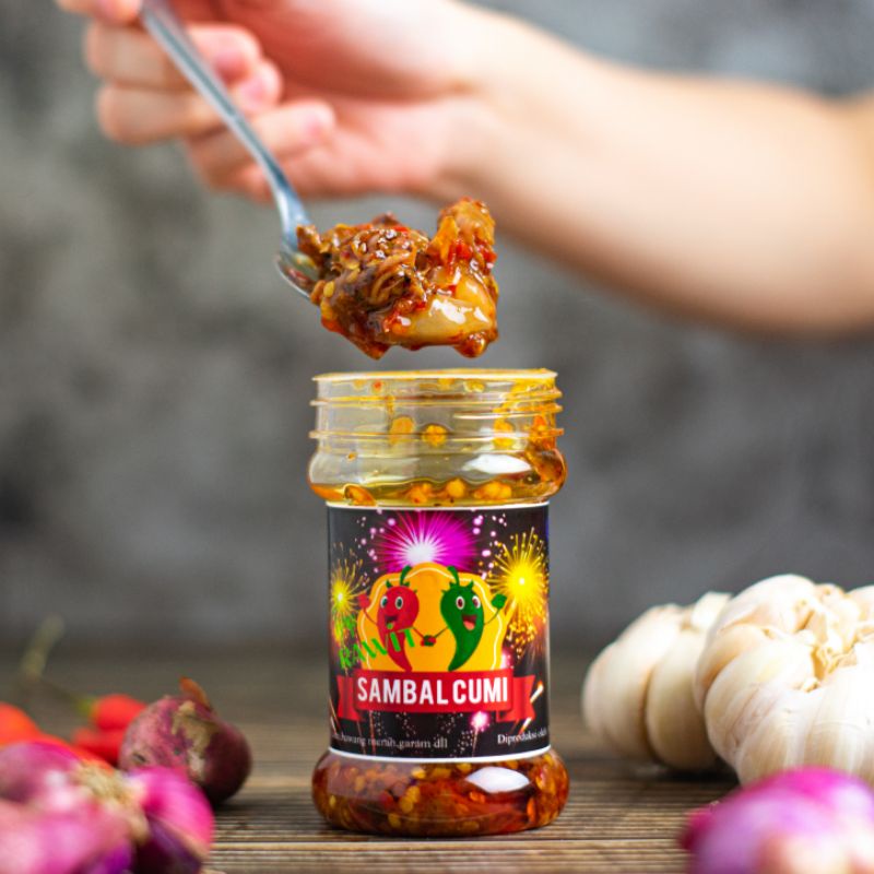 

Aneka Sambal Kemasan Cumi Sambel baby Cumi Asin Pedas Sambel Roa Pedas Original