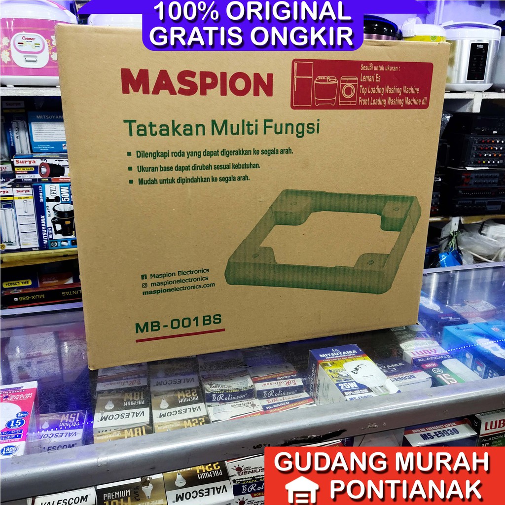 Kaki Kulkas / Mesin Cuci KUALITAS SUPER Alas dudukan MASPION MB 001 BS  Serbaguna Multi Purpose Base