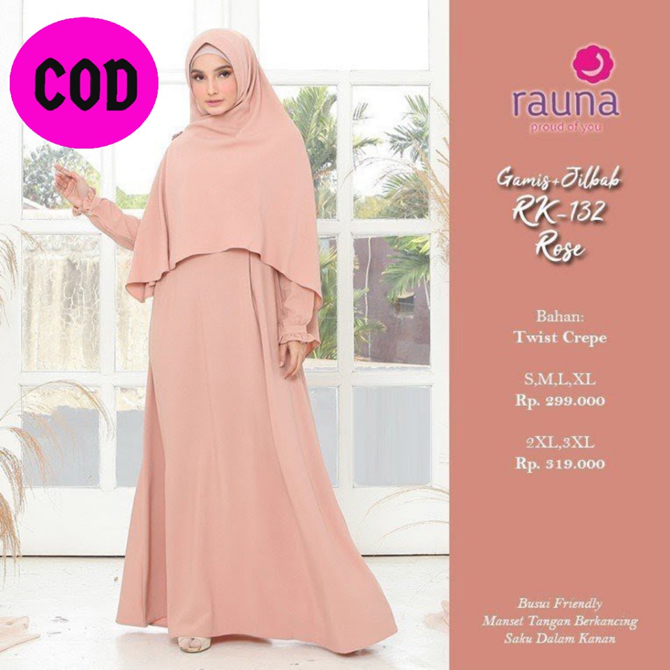 Gamis Wanita  Rauna /  Rk - 132 / Fashion Muslim