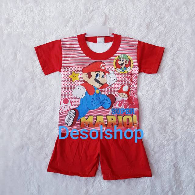 Stelan anak cowok karakter super mario