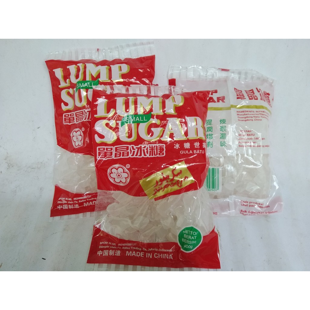

LUMP SUGAR Gula Batu kemasan 400 gr brand MEI FAH