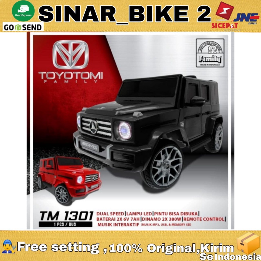 Mobil Mobilan Aki Anak TOYOTOMI FAMILY TM 1301 Remote Control