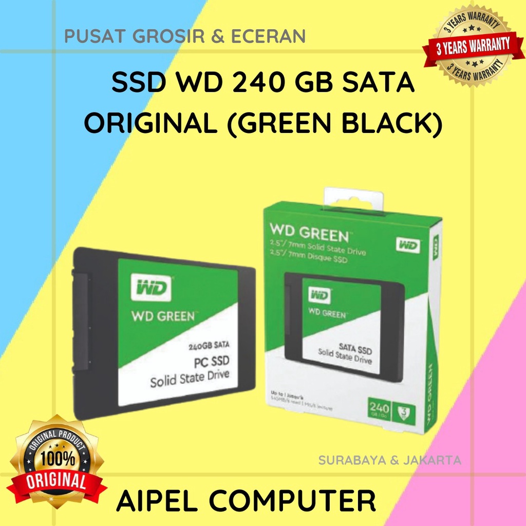 WD240 | SSD WD 240 GB ORIGINAL (GREEN BLACK)