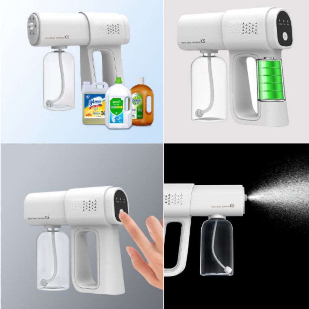 Nano Spray Disinfectant Gun Portable With Atomizer UV Light Wireless Nano Spray K5 Fogging Machine