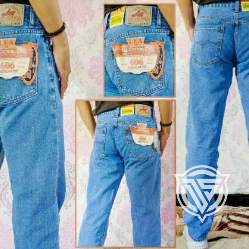 CELANA LEA ORIGINAL, LEA ORIGINAL, CELANA PRIA LEA, LEA STANDAR, CELANA LEA ORIGINAL DENIM, BISA COD