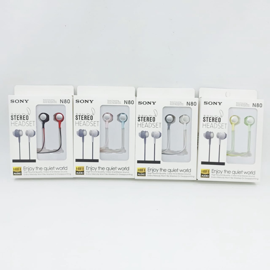 Sony SK-N80  Headset With Mic Kualitas Premium Earphone Mega Bass