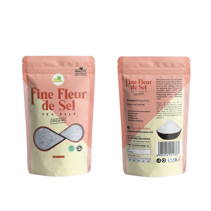 

Natural Bali Kulkul Fine Grain Sea Salt 500 Gr ( Garam Laut Halus )