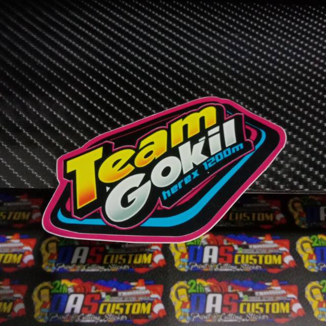 Sticker HEREX , TEAM GOKIL ,panjang 9cm