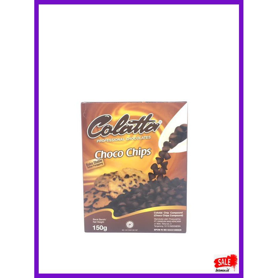 

SAKMACOKLAT- COLATTA CHOCO CHIPS 150GR -MAKANAN-MINUMAN.