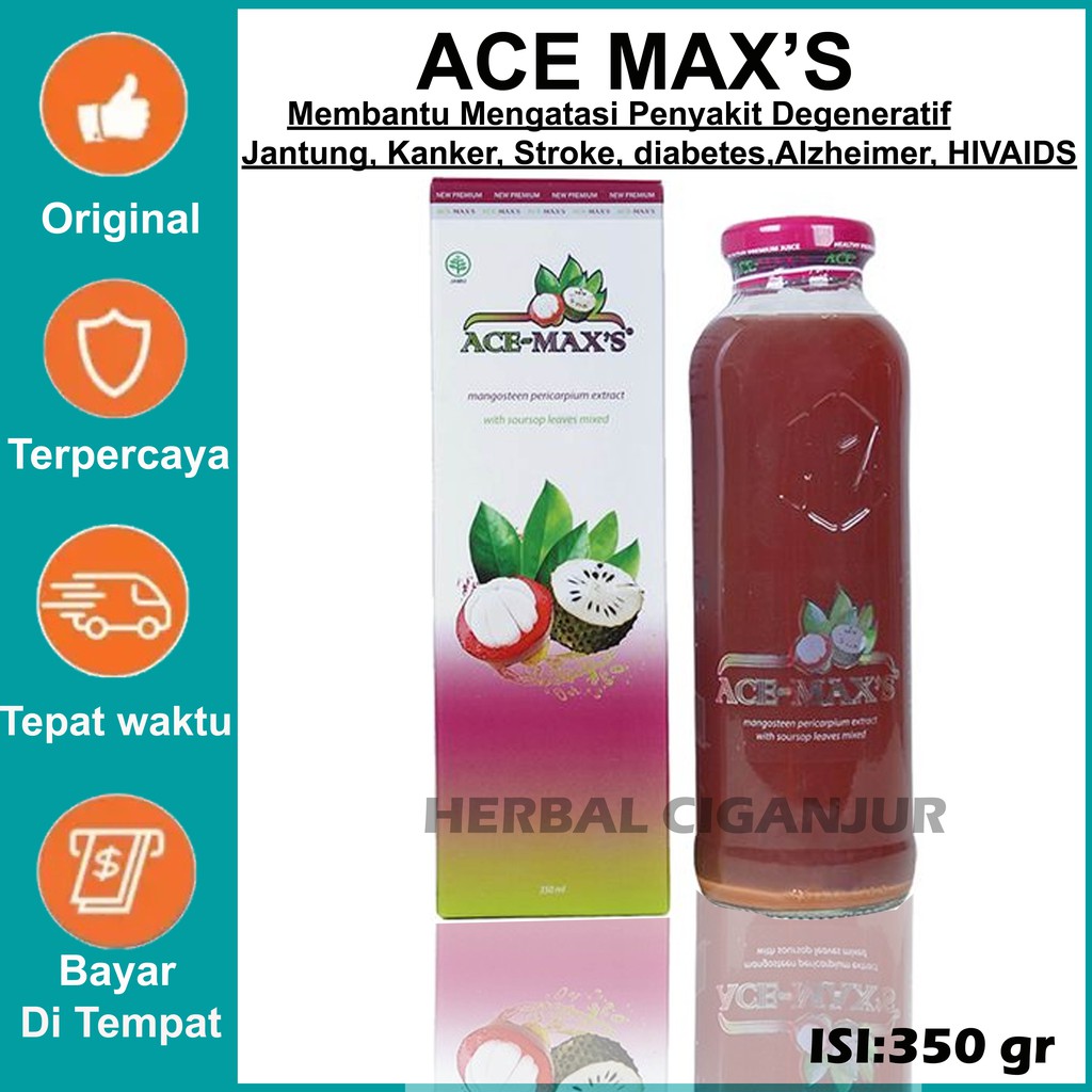 Jus Sirsak Manggis Acemax's / Acemaxs / Ace- max's isi 350 gr