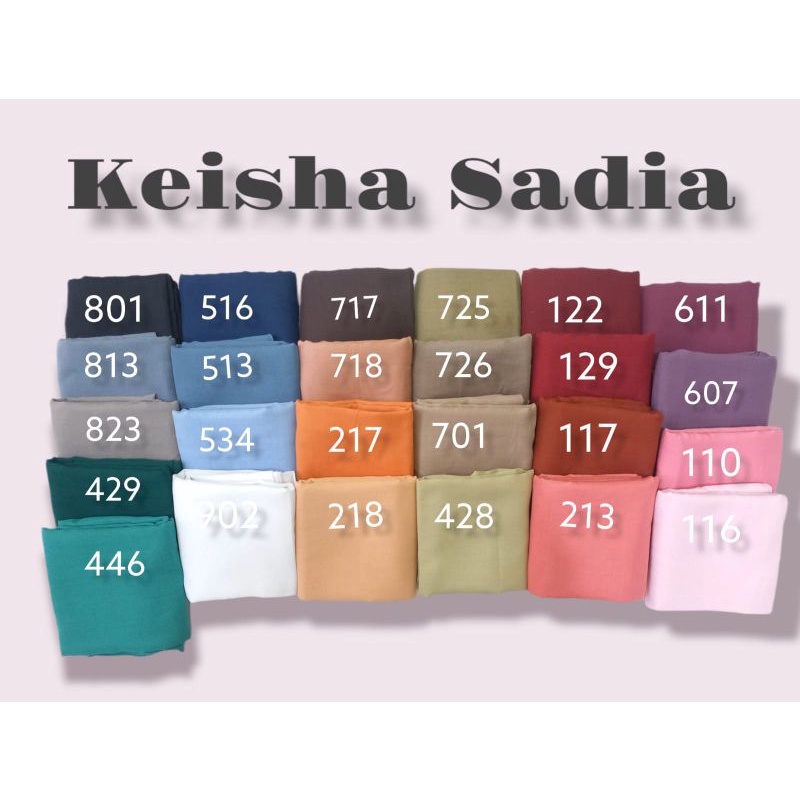 Keisha sadia elzatta / segi empat elzatta / ori elzatta