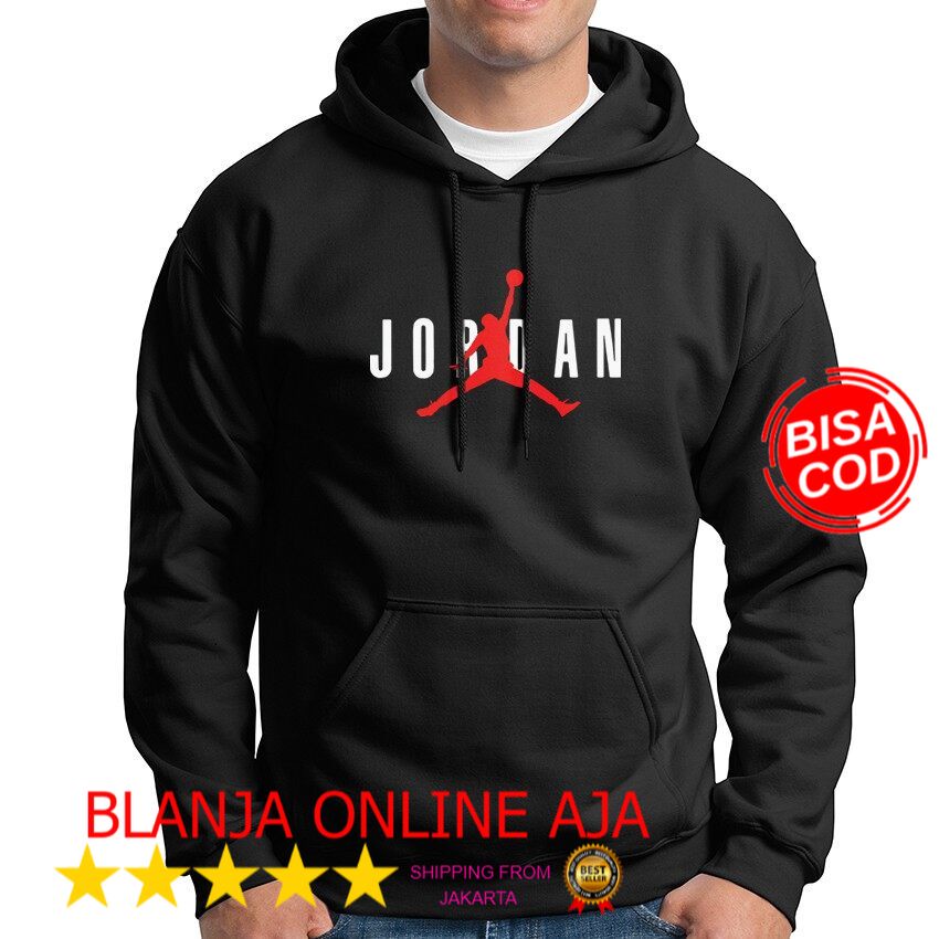 ⭐️⭐️⭐️⭐️⭐️ HOODIE LOGO SABLON BEST OFFER Air Jordan Basketball Ball Sports T Shirt Baju Hoodie Pullo