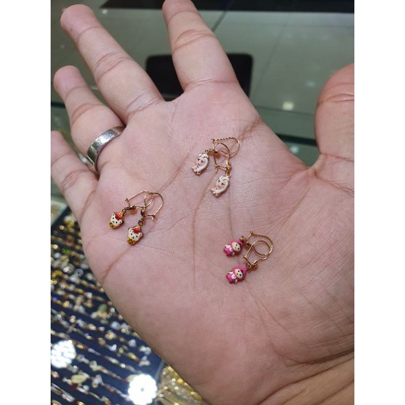 anting anak emas 700/22k karakter lucu