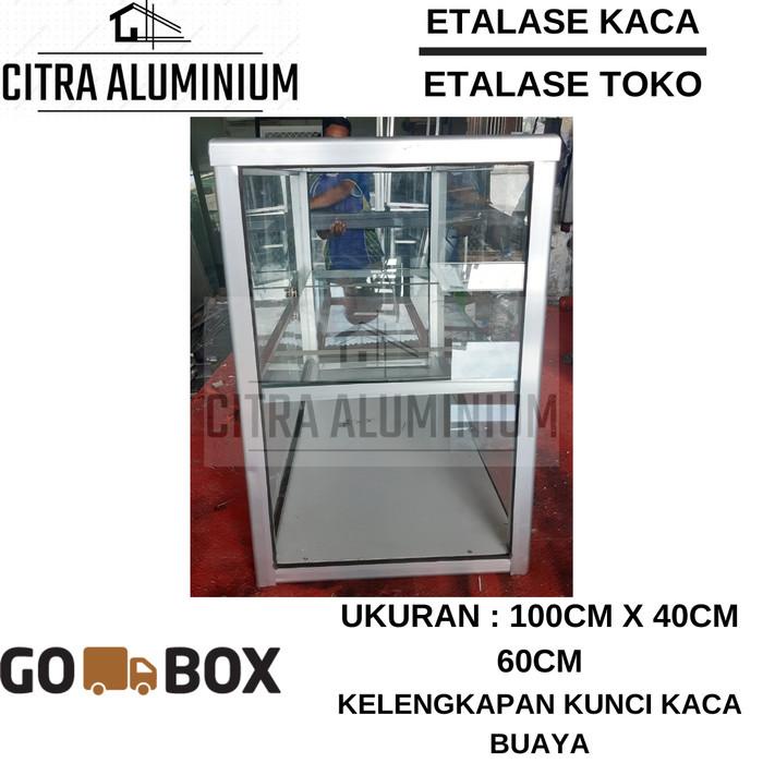 

Etalase Kaca - Etalase Warteg Ukuran 100Cm X 40Cm X60Cm 005