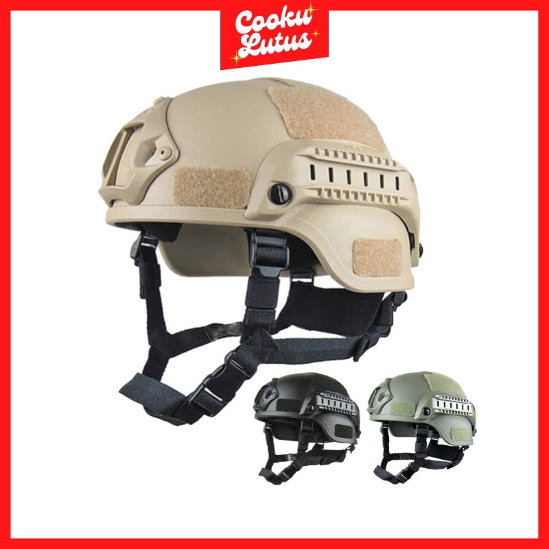 Helm Tactical Military Airsoftgun Helmet Mich 2000 - Helm Army