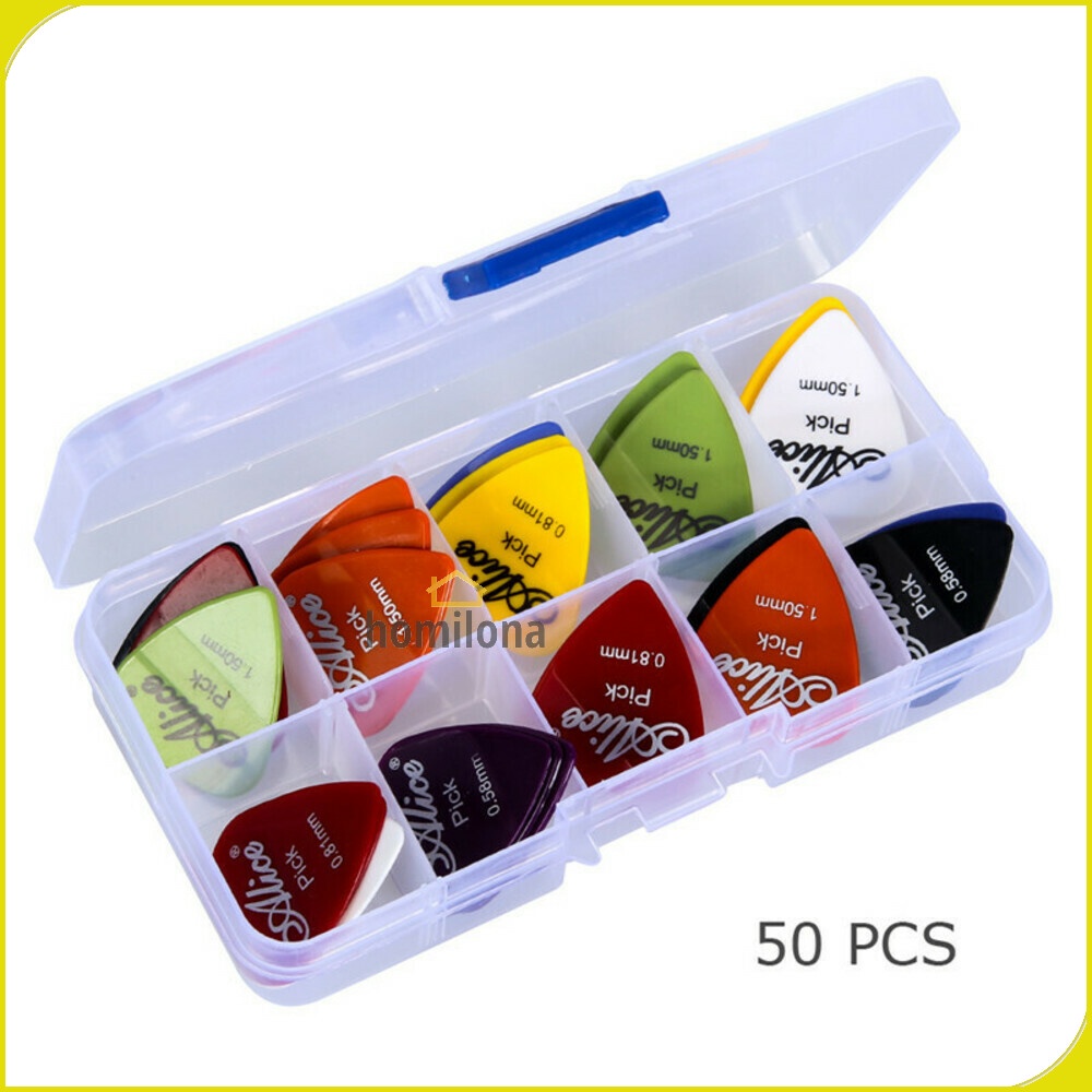 Pick Gitar Akustik 50 PCS Alice A011A atau 12 PCS Alice AP-12P - Multi-Color