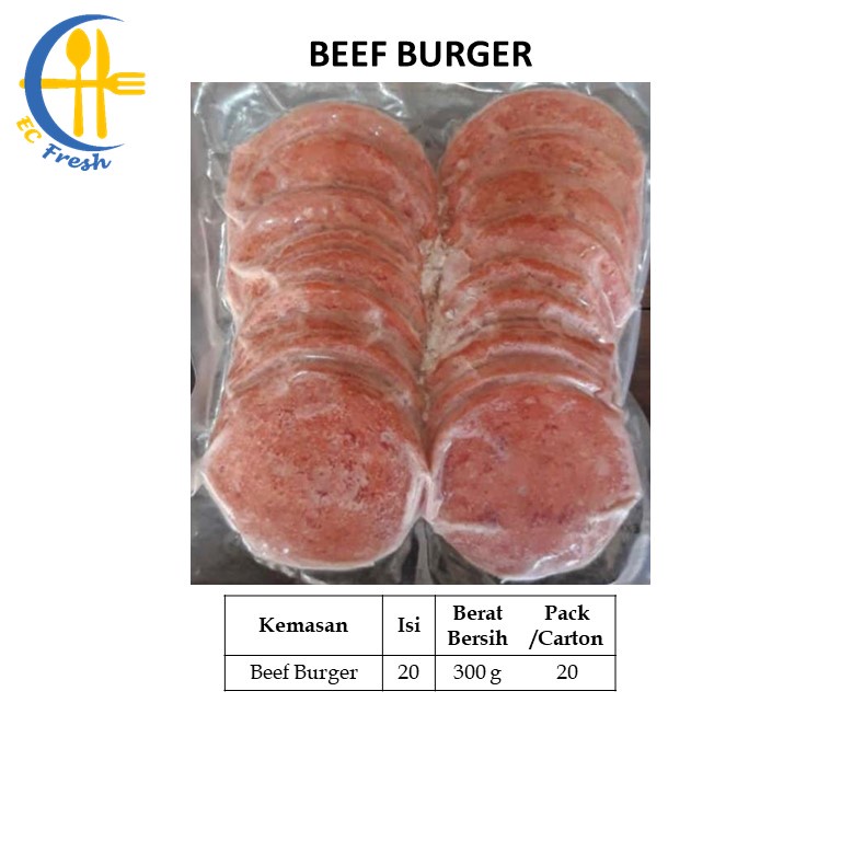 

Beef Patty Burger 300 Gr
