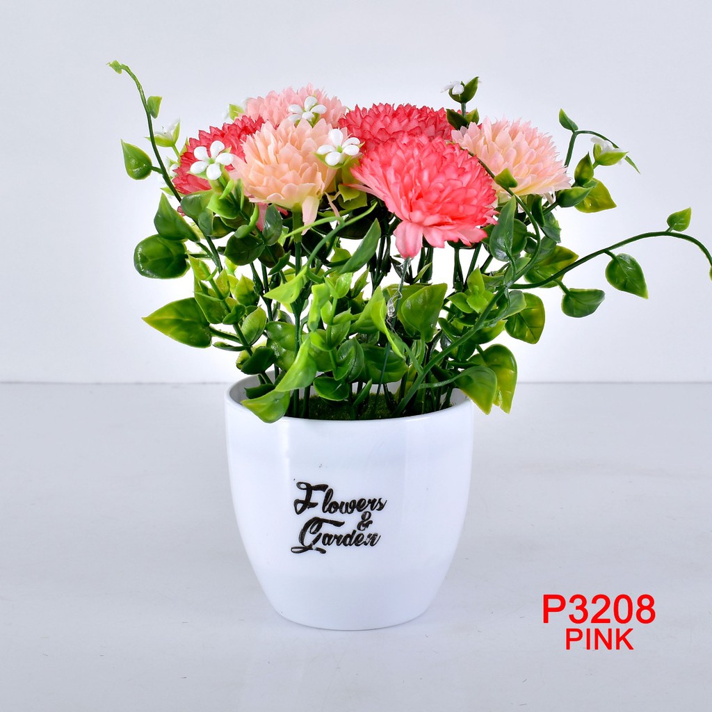 COD/ TL88 TANAMAN BUNGA HIAS POT TANAMAN HIAS DEKORASI RUMAH DAN BUNGA PLASTIK P3208-7